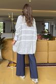 Made in Italy Big Softie Breton Archie Slouch Knit Top Grey Marl 