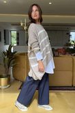 Made in Italy Big Softie Breton Archie Slouch Knit Top Oatmeal