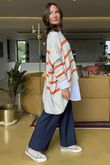 Made in Italy Big Softie Breton Archie Slouch Knit Top Stone