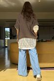 Made in Italy Big Softie Cap Sleeve Knit Top Earth