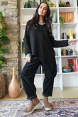  Big Softie Super Slant Knit Jumper Black /13=
