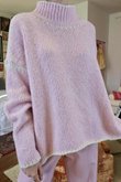  Big Softie Whipstitch Knit Jumper Seashell /4=