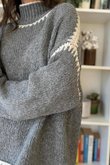  Big Softie Whipstitch Knit Jumper Slate - /4