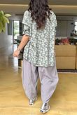 Made in Italy Blossom Cotton Blend Shirt Khaki /34 =