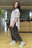 Made in Italy Blossom Cotton Blend Shirt Stone /39 =