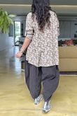 Made in Italy Blossom Cotton Blend Shirt Tan /19 =