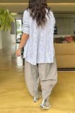 Made in Italy Blossom Cotton Blend Shirt White /27 =