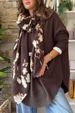 Made in Italy Conrad Circle Knit Top Chocolate