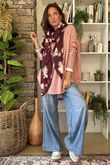 Made in Italy Conrad Circle Knit Top Rose Marl