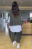 Made in Italy Cooper Needlecord Cap Sleeve Jacket Deep Moss -