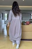 Made in Italy Cooper Needlecord Cocoon Dress Mocha