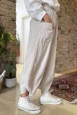 Made in Italy Cooper Needlecord Shelby Cocoon Pant Stone