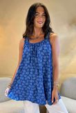 Made in Italy Daisy Crochet Cami Lapis /15 = ~