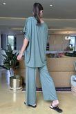 Made in Italy Essential Cap Sleeve Tee Khaki