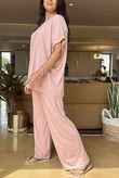Made in Italy Essential Cap Sleeve Tee Rose