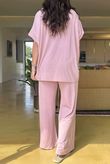 Made in Italy Essential Cap Sleeve Tee Rose