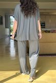 Made in Italy Essential Cap Sleeve Tee Slate