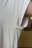 Made in Italy Essential Cap Sleeve Tee Stone