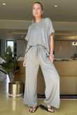 Made in Italy Essential Wide Leg Pant Latte /5 ** 