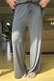 Made in Italy Essential Wide Leg Pant Slate