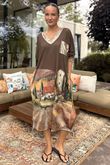Made in Italy Ezra T Shirt Midi Dress Tuscan Bronze