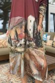 Made in Italy Ezra T Shirt Midi Dress Tuscan Burgundy
