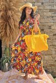 Made in Italy Fiesta Maxi Dress Red /12 =