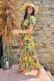 Made in Italy Fiesta Maxi Dress Green /17 =