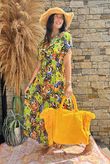 Made in Italy Fiesta Maxi Dress Green /17 =