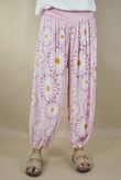 Made in Italy Harem Balloon Pant Gerbera Candy