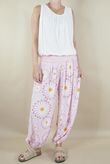 Made in Italy Harem Balloon Pant Gerbera Candy