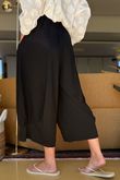 Made in Italy Jo Jo Quirky Hopsack Crop Pant Black 