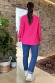 Made in Italy Juno Two Tone Knit Apple & Flamingo