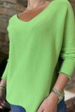 Made in Italy Juno Two Tone Knit Apple & Khaki