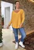 Made in Italy Juno Two Tone Knit Dijon & Azure