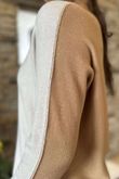 Made in Italy Juno Two Tone Knit Stone & Camel