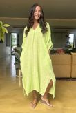 Made in Italy Kasbah Souk Dress Washed Lime