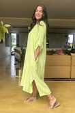 Made in Italy Kasbah Souk Dress Washed Lime