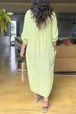 Made in Italy Kasbah Souk Dress Washed Lime