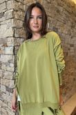 Made in Italy Lagenlook Chill Sweatshirt Olive