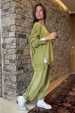 Made in Italy Lagenlook Chill Sweatshirt Olive
