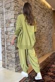 Made in Italy Lagenlook Chill Sweatshirt Olive