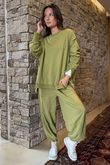 Made in Italy Lagenlook Shelby Cocoon Pant Olive