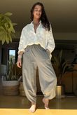 Made in Italy Lagenlook Shelby Cocoon Pant Storm 