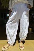 Made in Italy Lagenlook Shelby Cocoon Pant White 