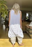 Made in Italy Noa Linen Blend Cocoon Dress White