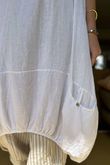 Made in Italy Noa Linen Blend Cocoon Dress White