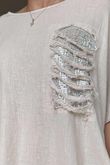 Made in Italy Noor Linen Blend Pocketed Dress Stone
