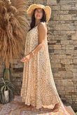 Made in Italy Nyssa Tie Shoulder Dress Indian Yellow /16 =