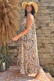Made in Italy Nyssa Tie Shoulder Dress Palm /57 =
